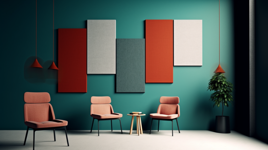 Image representing factors affecting acoustic panel costs: The image showcases different elements that influence the pricing of flat acoustic panels. It highlights factors such as panel size, materials, and additional features, providing a visual understanding of their impact on cost.