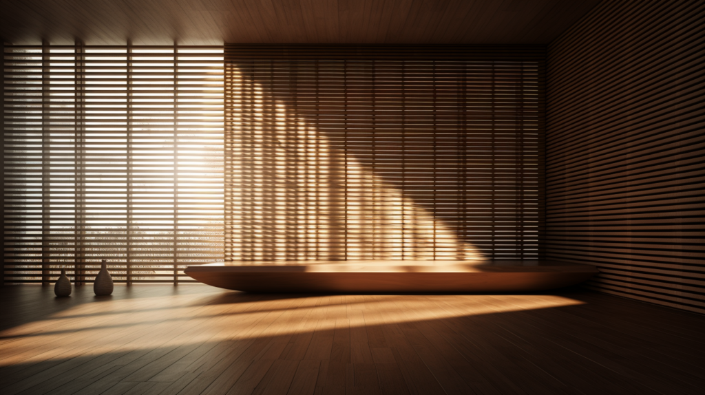 A room bathed in sunlight, adorned with the natural elegance of wood panels. Despite the visual warmth, sound waves struggle to be contained, revealing the acoustic challenge within. The clash between aesthetics and functionality unfolds, prompting exploration of alternatives that seamlessly marry visual appeal with superior soundproofing capabilities