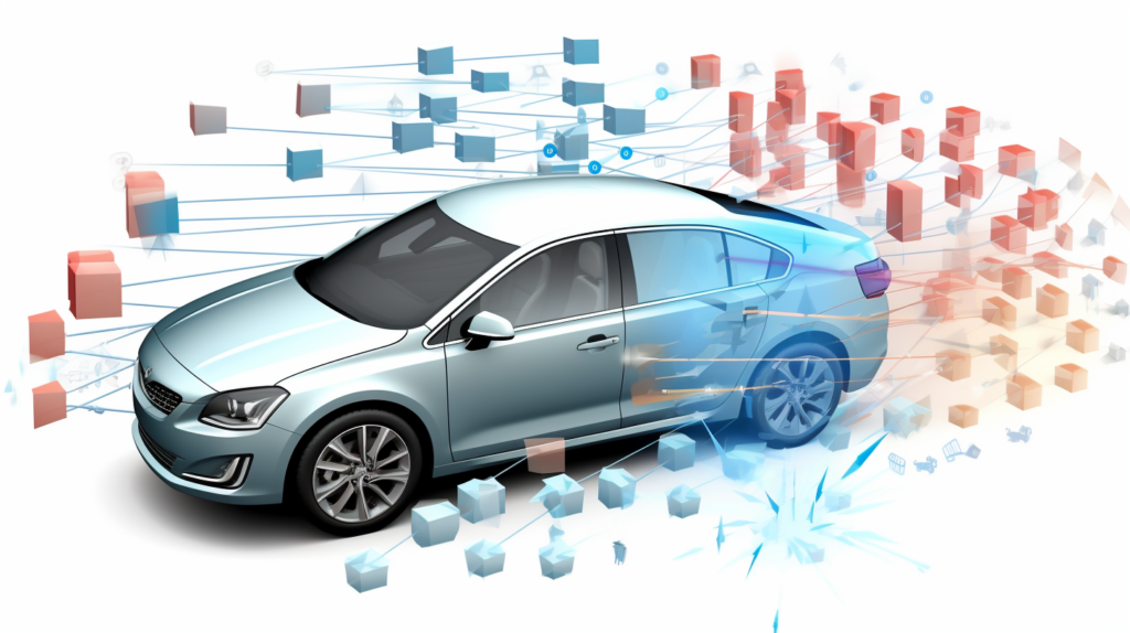 An illustrative representation highlighting the factors influencing the cost of soundproofing a car. The image features diverse vehicles with symbols representing noise sources, emphasizing the impact of size and the primary source of noise on the soundproofing focus areas. Arrows guide attention to specific regions, providing a visual roadmap for addressing engine noise, road noise, and wind noise. This visual communicates the complexity of factors to consider, including vehicle type, noise level, noise source, and budget, in determining the overall cost of car soundproofing