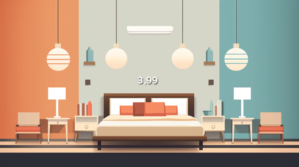 Explore the cost breakdown by room size with this visually engaging graphic. Three distinct room sizes – small, medium, and large – are represented using icons, each with its unique color to highlight the progression. The graphic showcases the cost range for soundproofing each room size, featuring both lower and upper ends of the spectrum