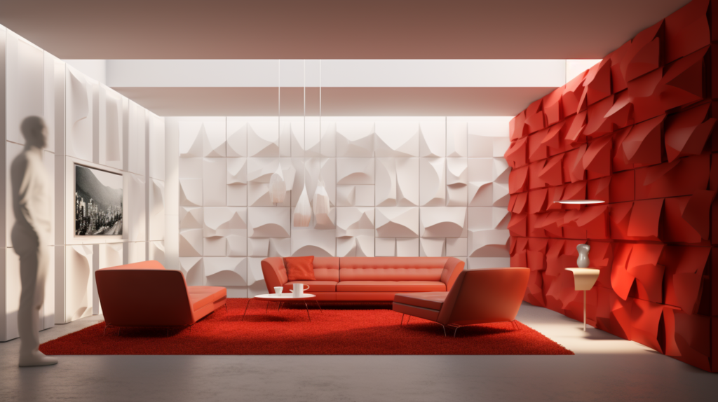 An image illustrating the choice to hide acoustic panels for aesthetic reasons. The room showcases a seamless integration of acoustic treatments, cleverly concealed behind decorative elements or seamlessly blending into the existing decor. The emphasis is on creating a visually pleasing space that reflects personal aesthetics, challenging the notion that acoustic solutions must be visually intrusive. This visual representation sets the stage for exploring innovative ways to incorporate acoustic panels into interior design without compromising on style in the upcoming sections of the blog post.