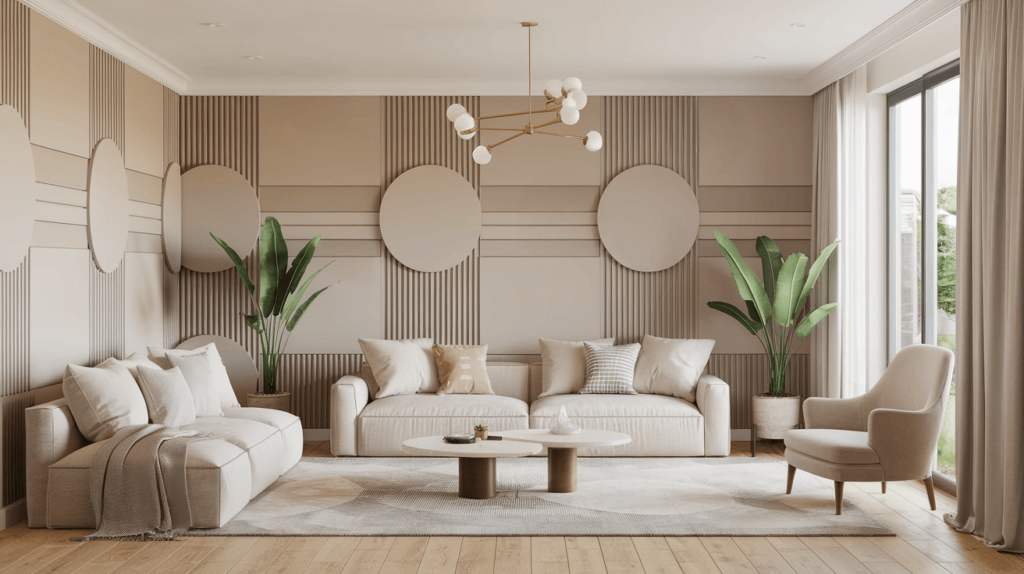 Illustration of sound waves blocked by a soundproofed wall, explaining what soundproofing is.