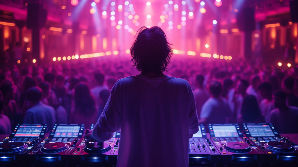 In the realm of sonic architecture, the DJ stands surrounded by a tapestry of speakers, strategically positioned to weave sound seamlessly across the performance space. Front-facing speakers command the forefront, projecting beats to the eager audience, while rear-facing speakers, positioned with precision, bounce sound off walls to fill every nook and cranny. Side speakers bridge the gaps, completing the canvas of coverage. The image encapsulates the artistry of sound distribution, where the DJ's control extends beyond beats to the placement of each speaker. A delicate dance of amplifier levels and EQ adjustments follows, fine-tuning the audio landscape for consistent brilliance. This visual narrative mirrors the meticulous process of creating an immersive music experience, where every listener, regardless of their location, is enveloped in a professional and cohesive sonic journey