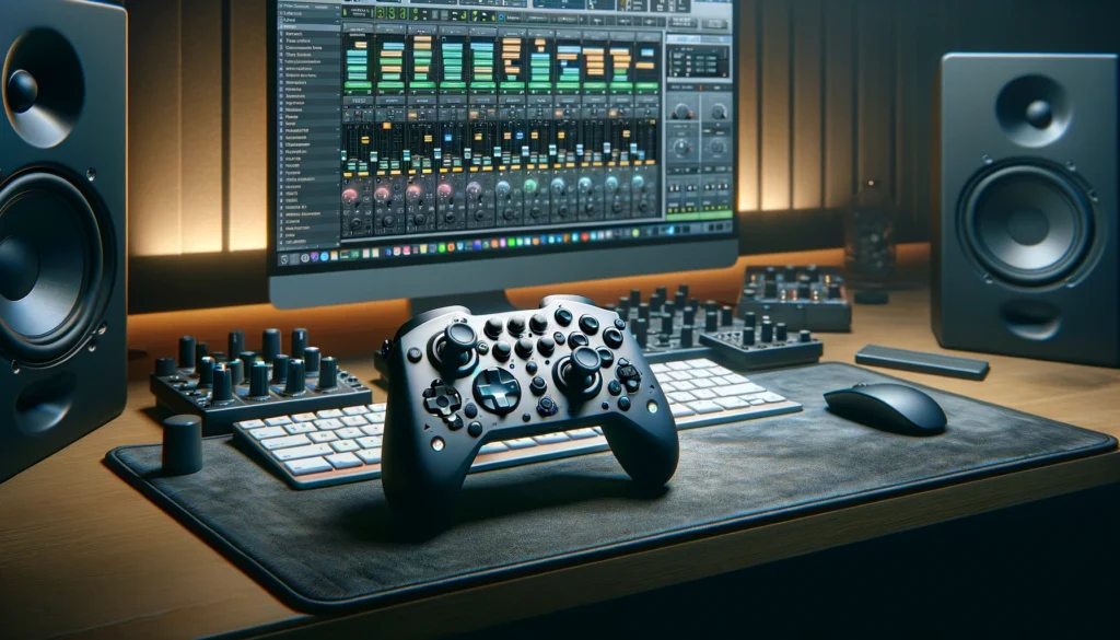 Game controller with custom MIDI mappings for advanced music production