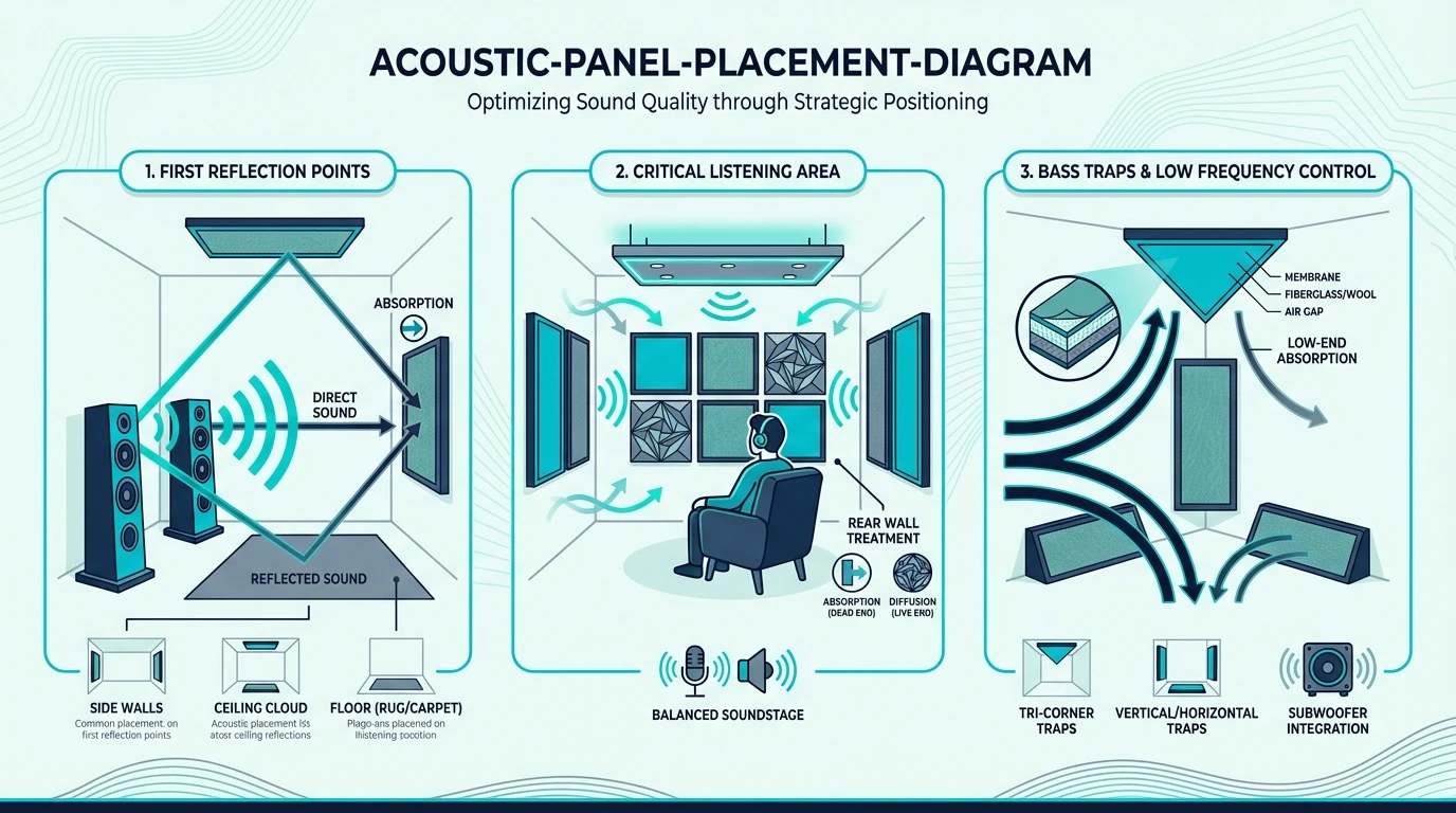 Acoustic-Panel-Placement-Diagram for best acoustic panels