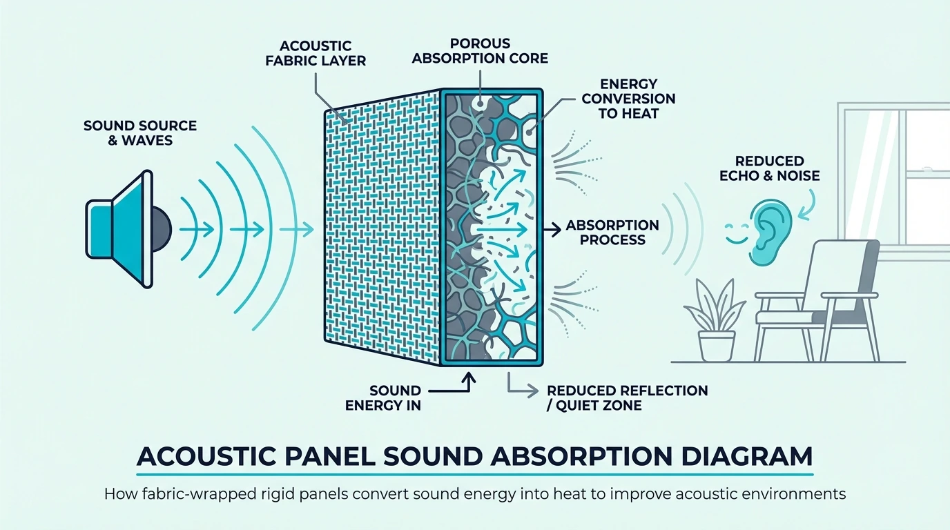 Acoustic-Panel-Sound-Absorption-Diagram for best acoustic panels