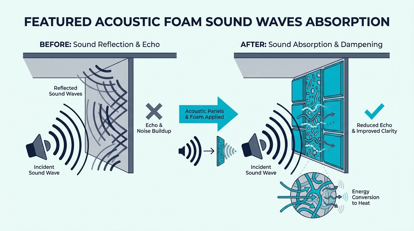 Does Acoustic Foam Work? Echo vs Soundproofing
