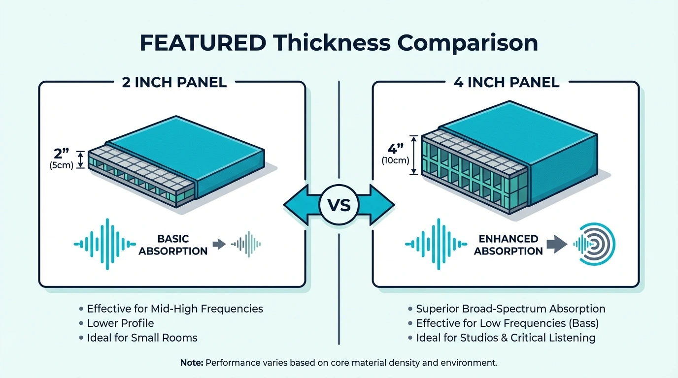 1 Inch vs 2 Inch Acoustic Panels: Which Do You Need?
