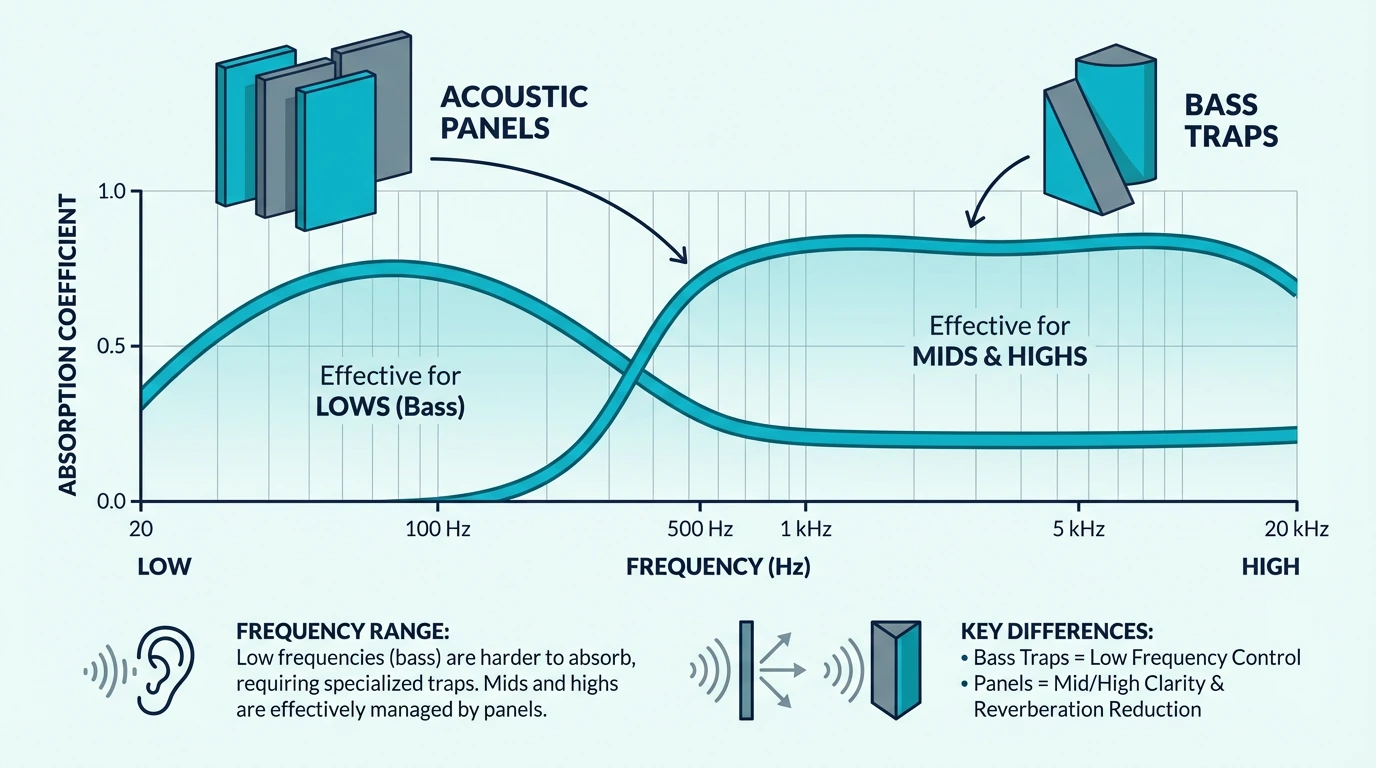 Do You Need Both Panels and Bass Traps?