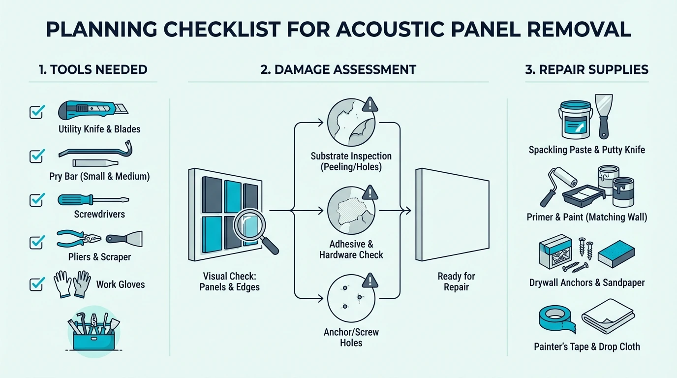 Panel removal planning checklist