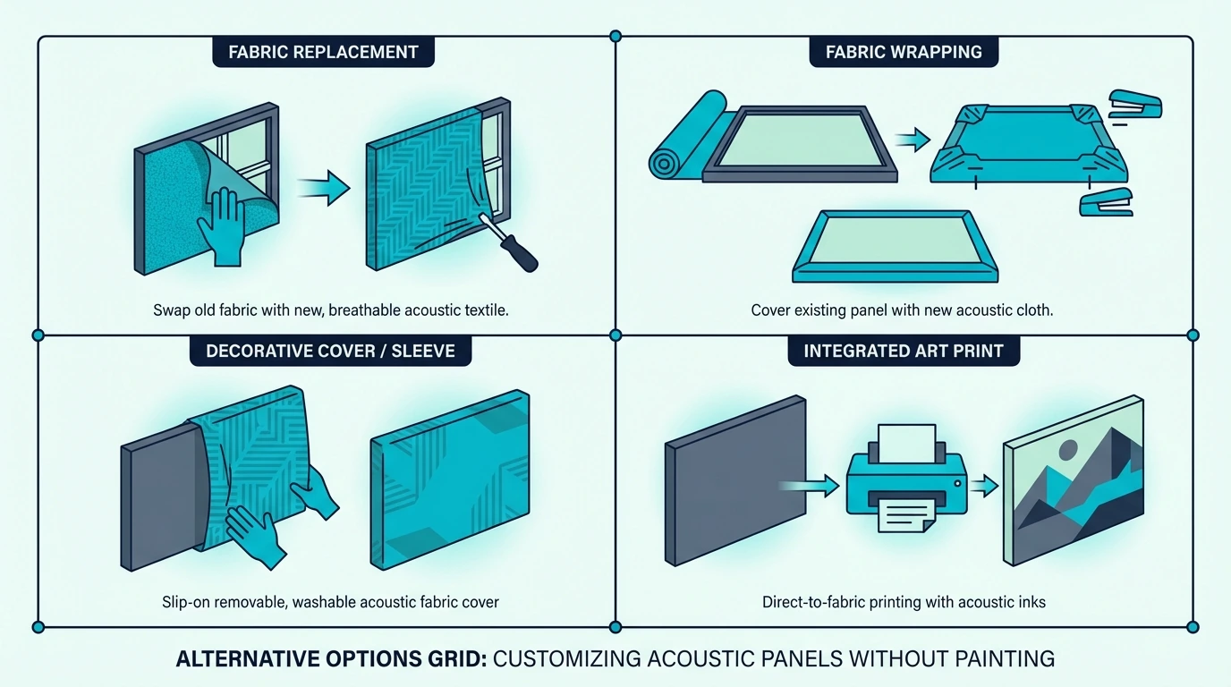 Better alternatives to painting acoustic panels