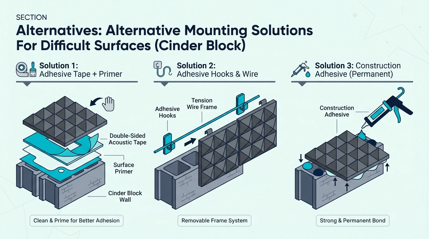 Alternatives alternative mounting solutions for difficult surfaces