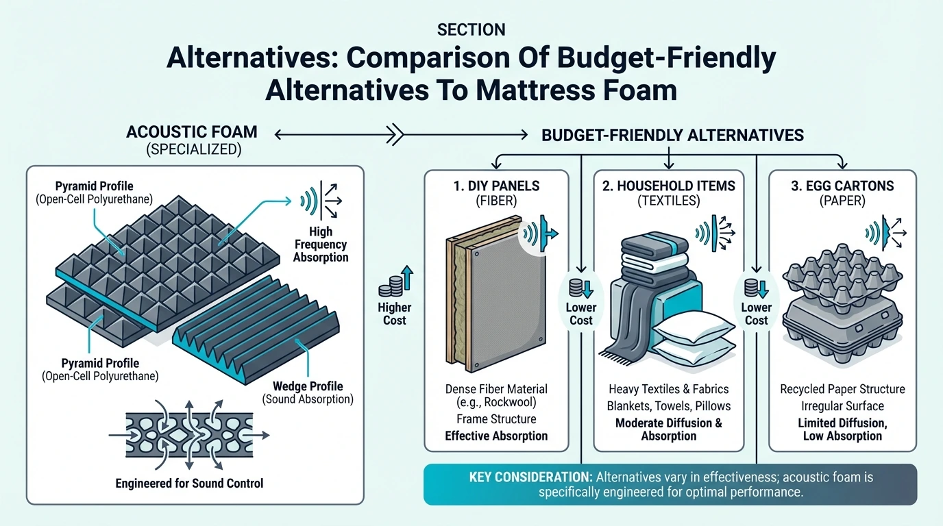 Alternatives comparison of budget friendly alternatives to mattress foam