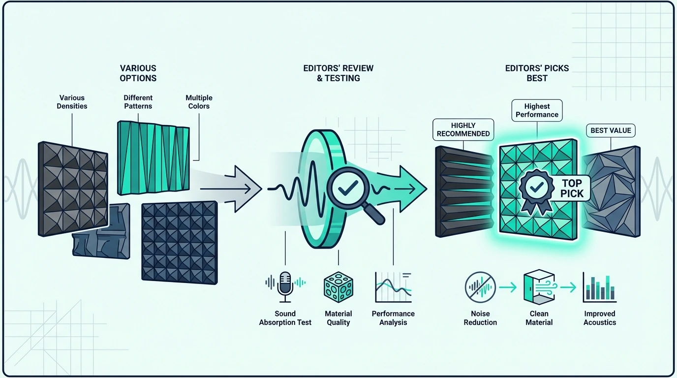 Top acoustic foam panel picks compared