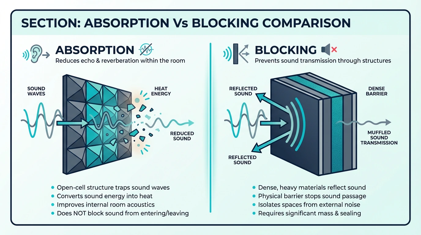 Quick comparison of isolation shield and acoustic foam for recording