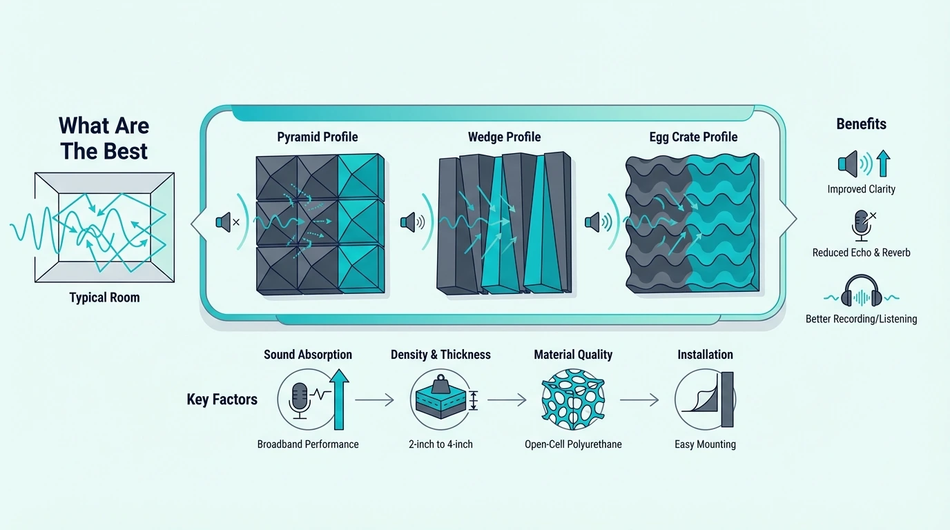 Budget acoustic foam panel options