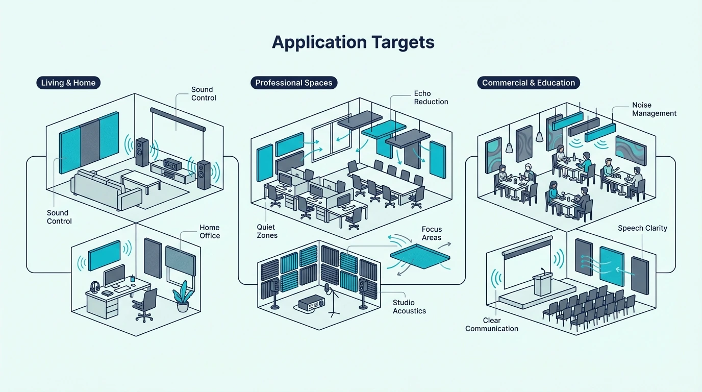 Application targets for different NRC ratings
