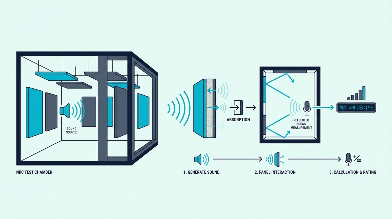 NRC test chamber used to measure acoustic absorption