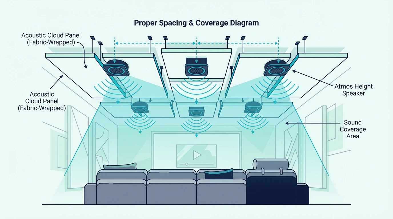 Ceiling treatment for home theater