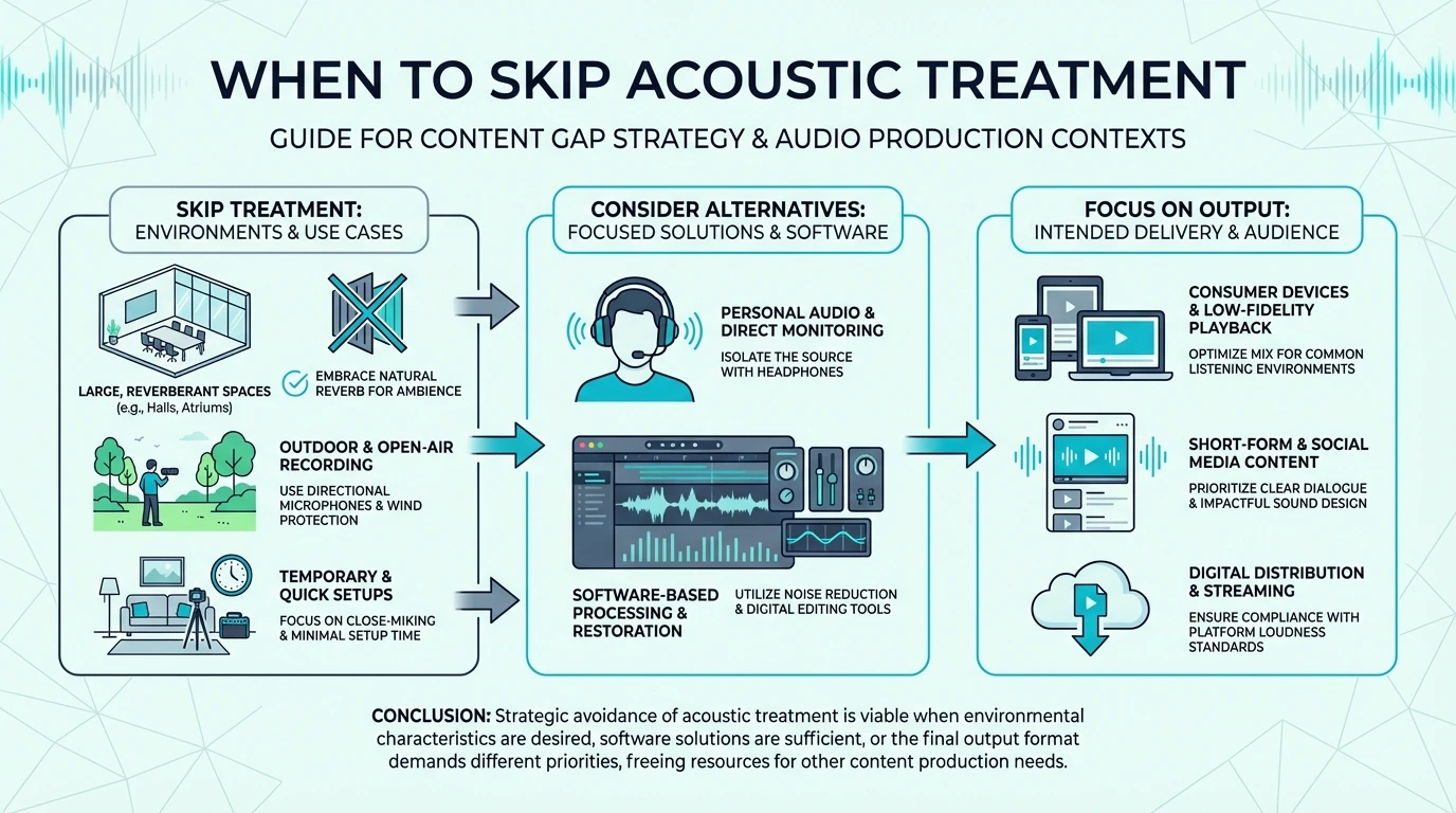 When to skip acoustic foam and choose other treatment