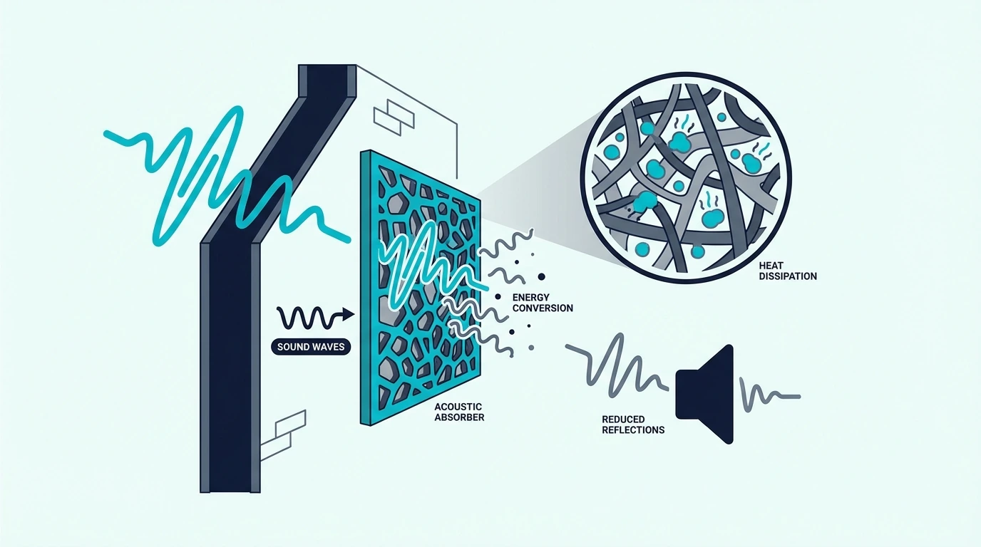 How absorption works in acoustic treatment