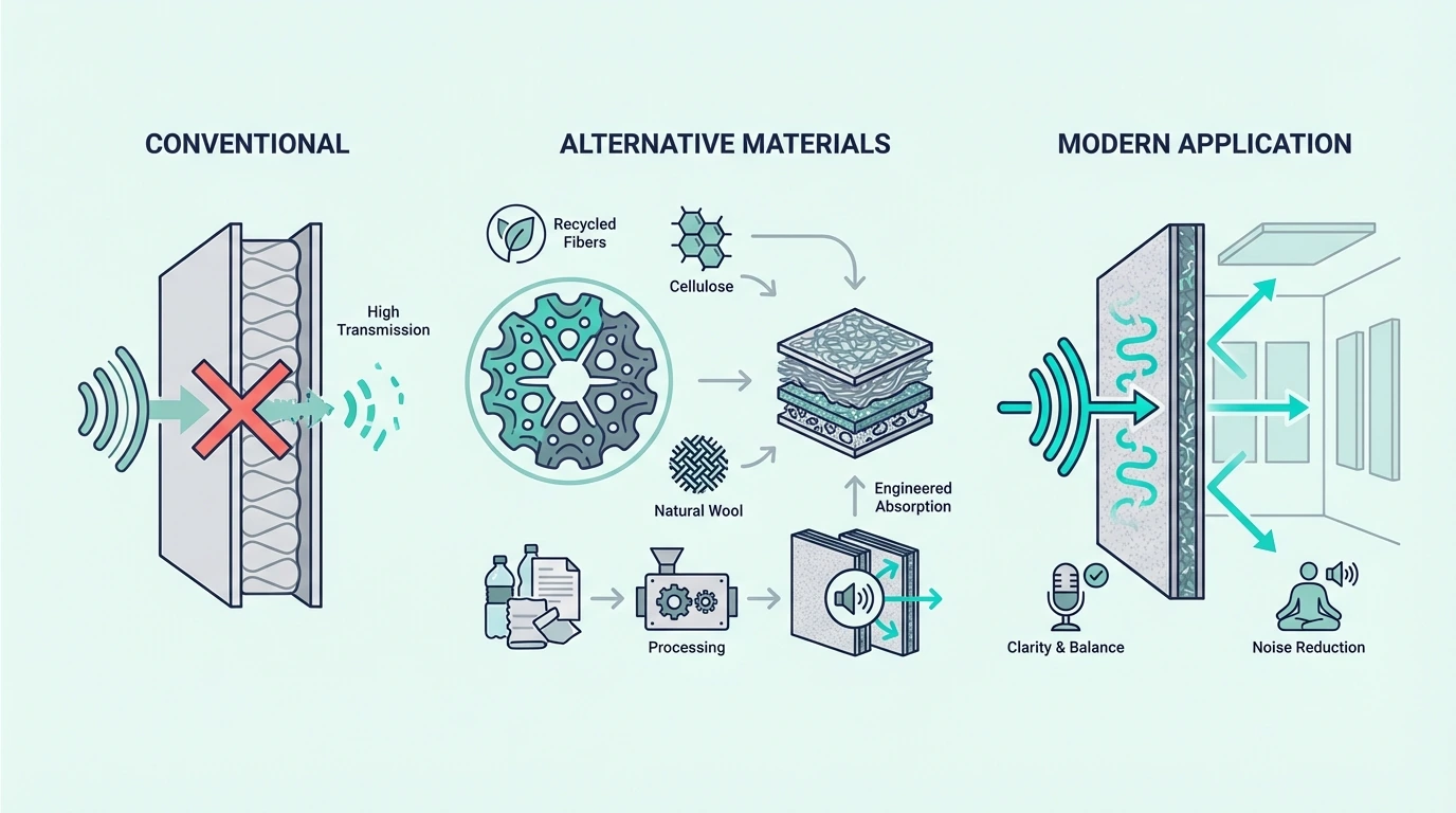 Overview of alternative soundproofing materials