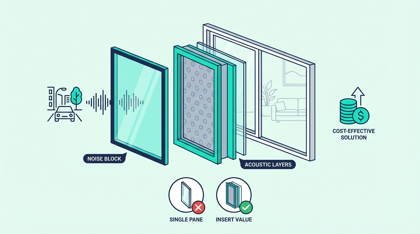 Cost breakdown for soundproof window inserts