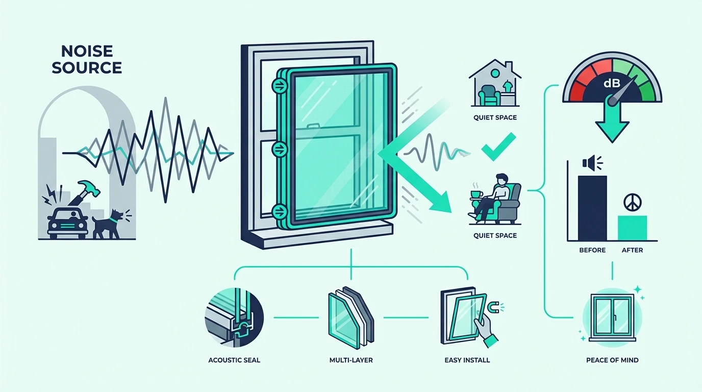 Best soundproof window insert product options
