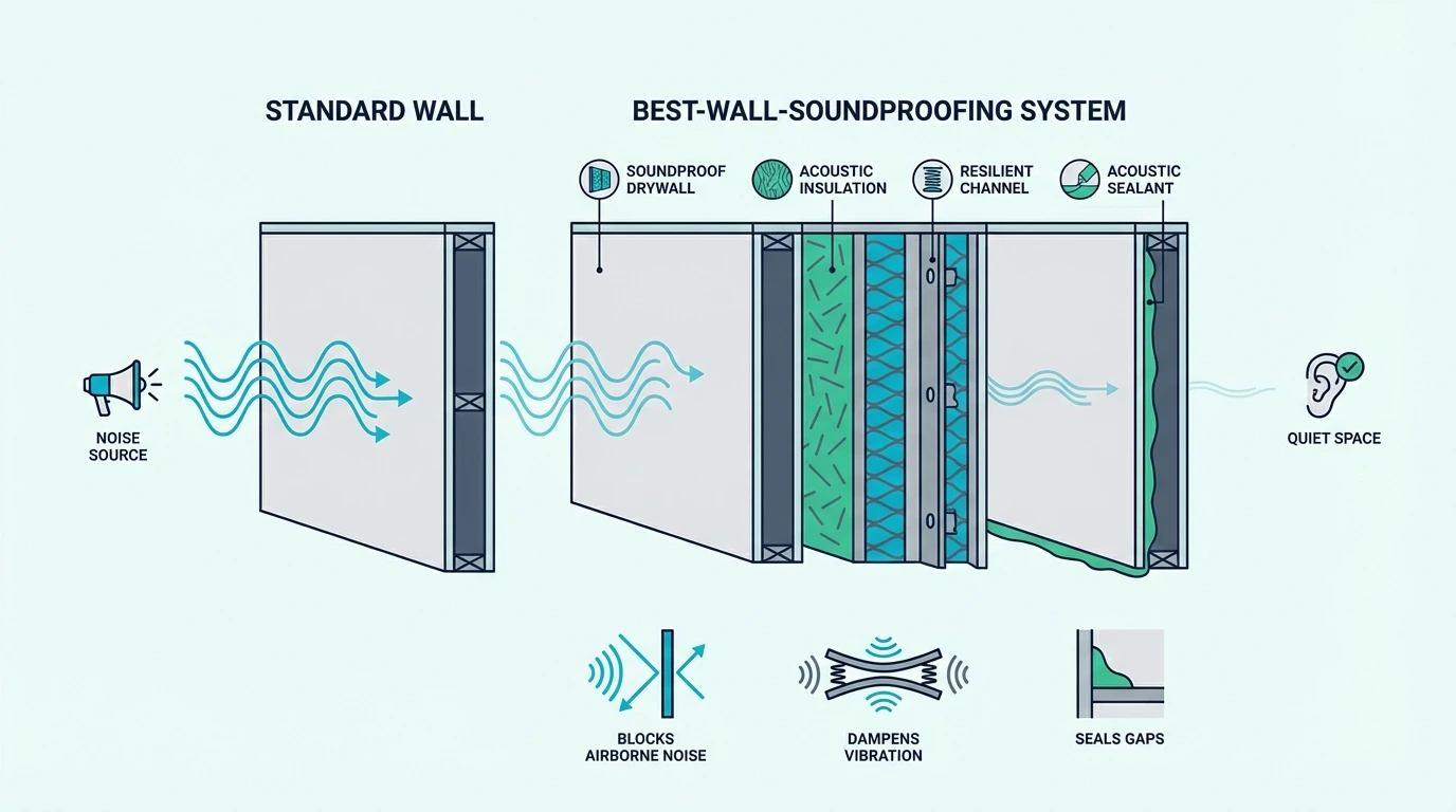 Best Soundproofing For Walls (Ranked By What Actually Works) - Burton's ...