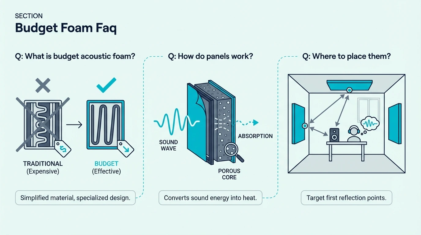 Frequently asked questions about budget acoustic foam