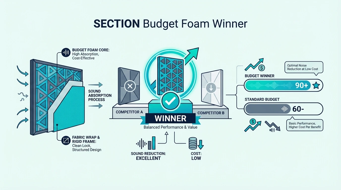 Best budget acoustic foam winner