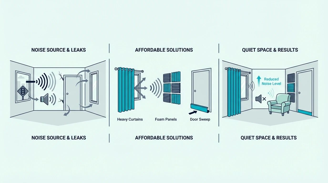 Cheap soundproofing fixes for a room