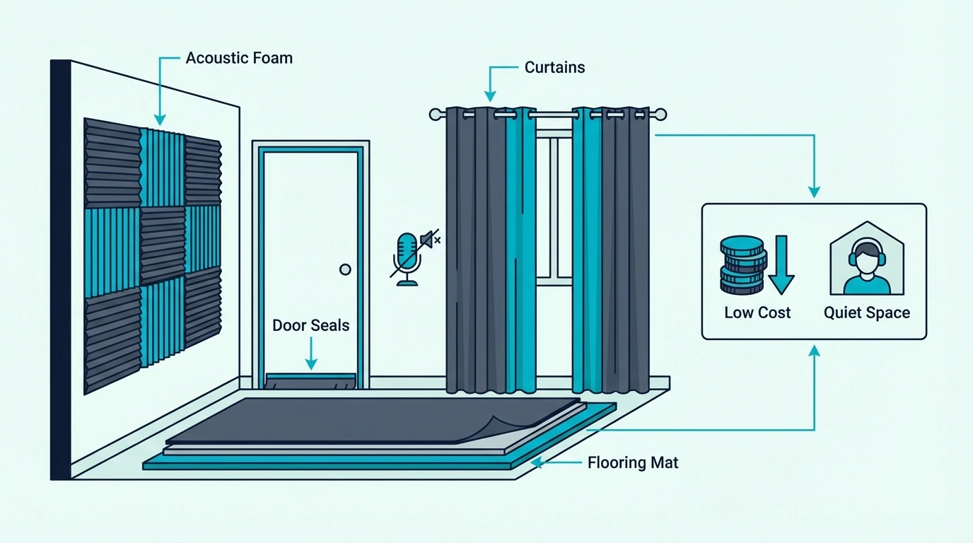 Cheapest ways to soundproof a room