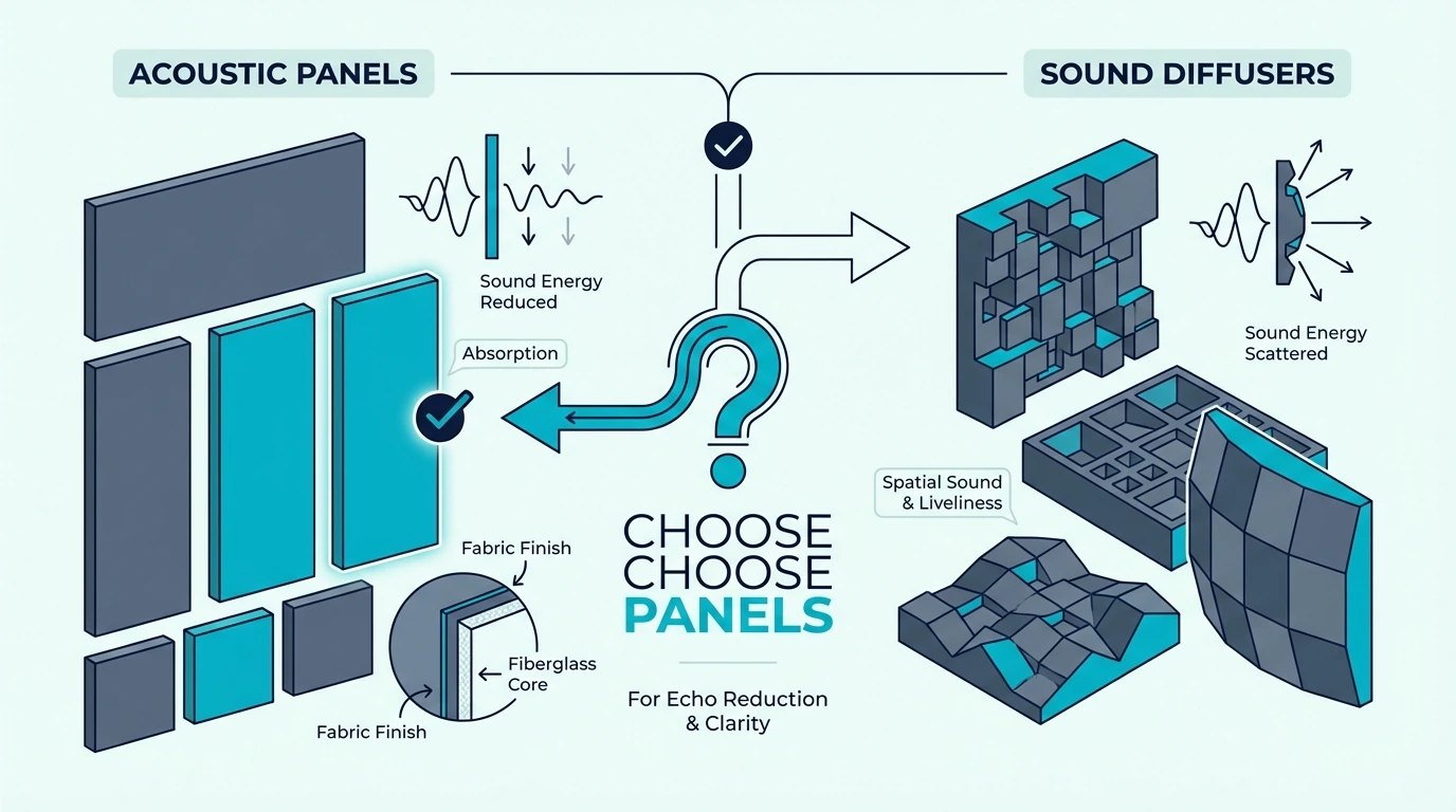When to choose acoustic panels for a room