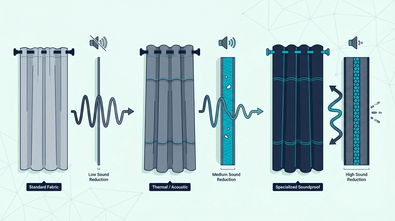 Comparison of soundproof curtain options