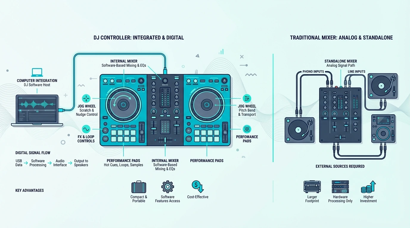 What a DJ controller does in a setup