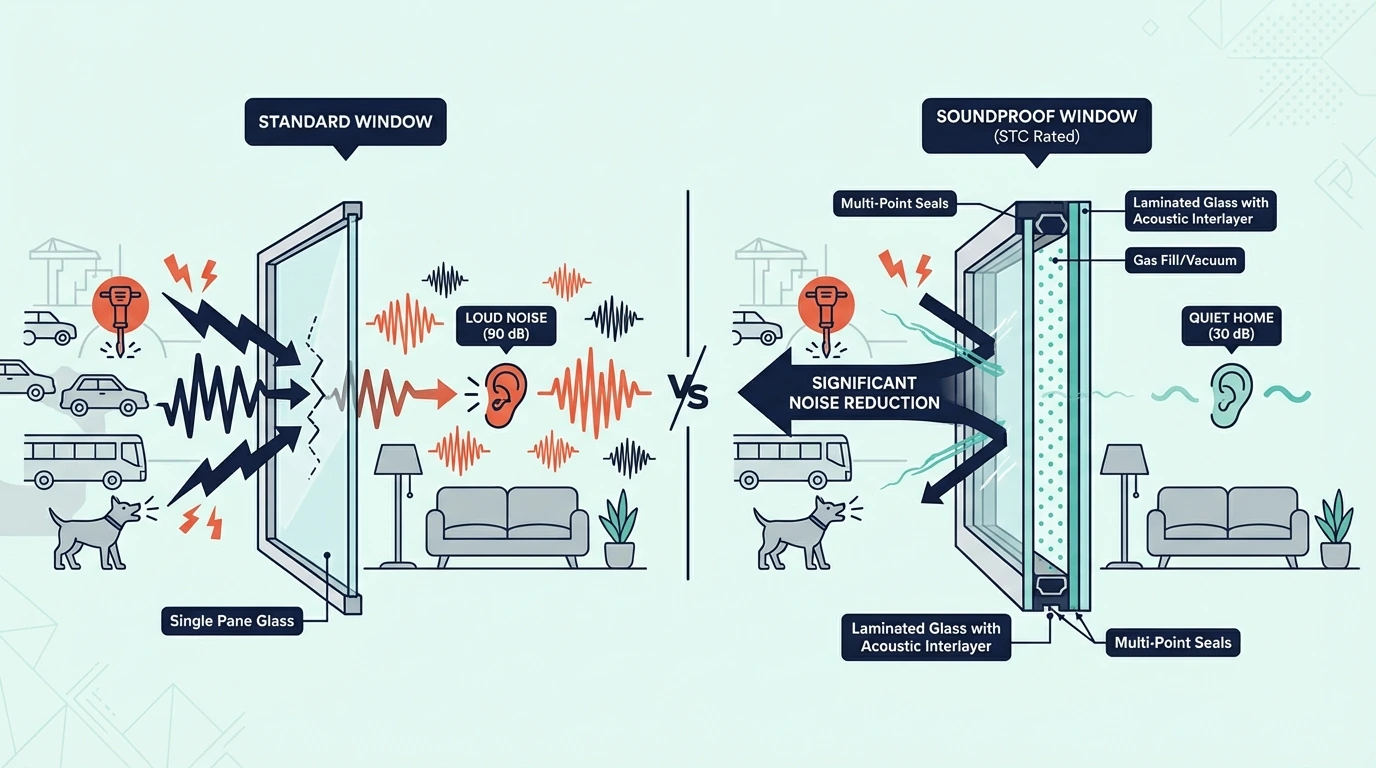 How well soundproof windows work against outside noise