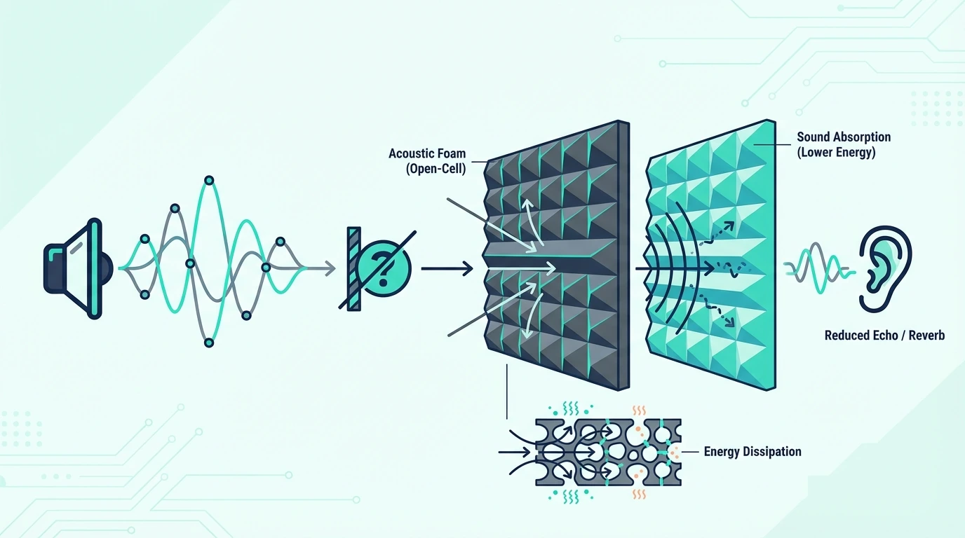 Which foam works for acoustic treatment, not soundproofing