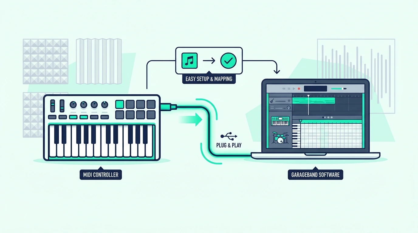 Why GarageBand works easily with MIDI keyboards
