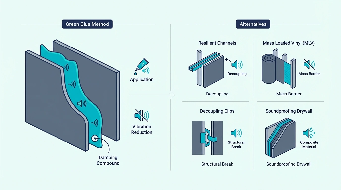 Alternatives to Green Glue for soundproofing projects