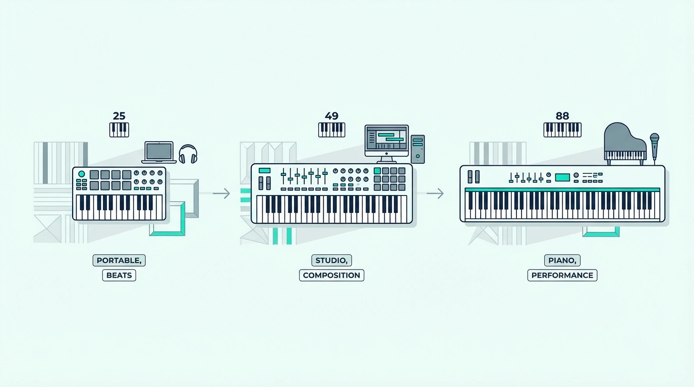 Choosing the right number of MIDI controller keys