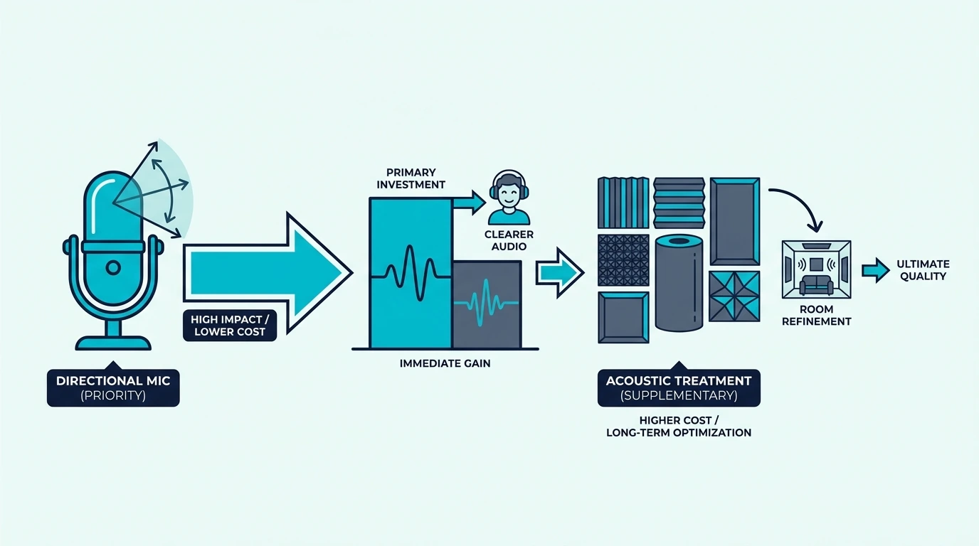 Investment priority between room treatment and microphone choice