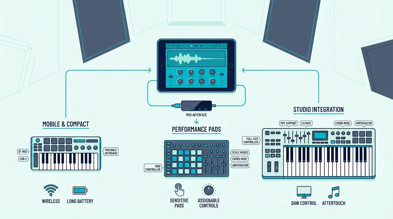 Top MIDI controller picks for iPad music production