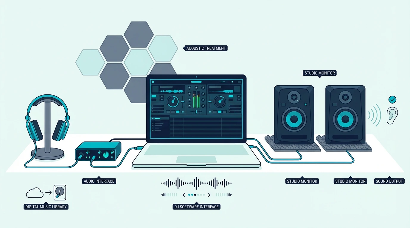 Laptop-only DJ setup without a controller