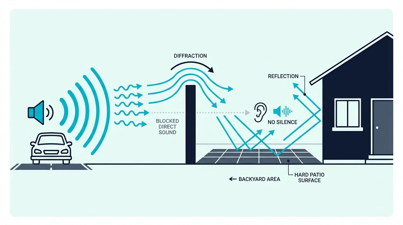 Limits of making a backyard soundproof