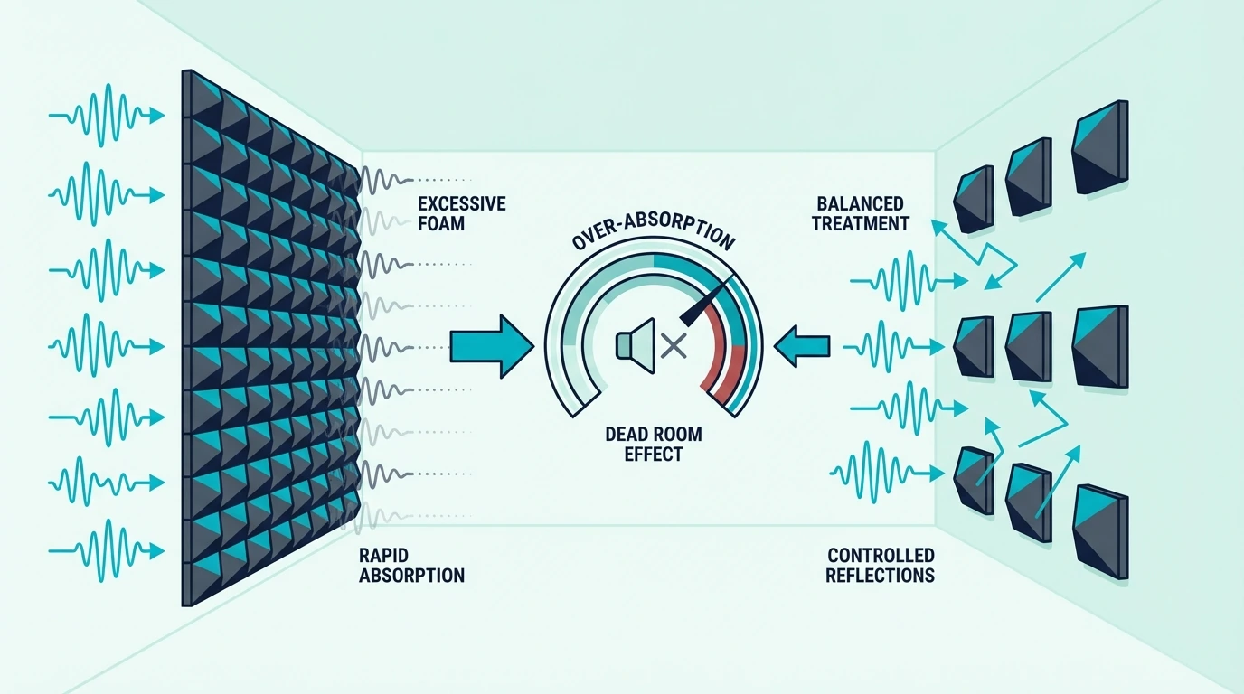 Over-absorption risk from using too much foam