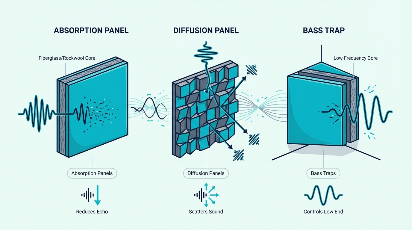 Types of soundproofing panels compared