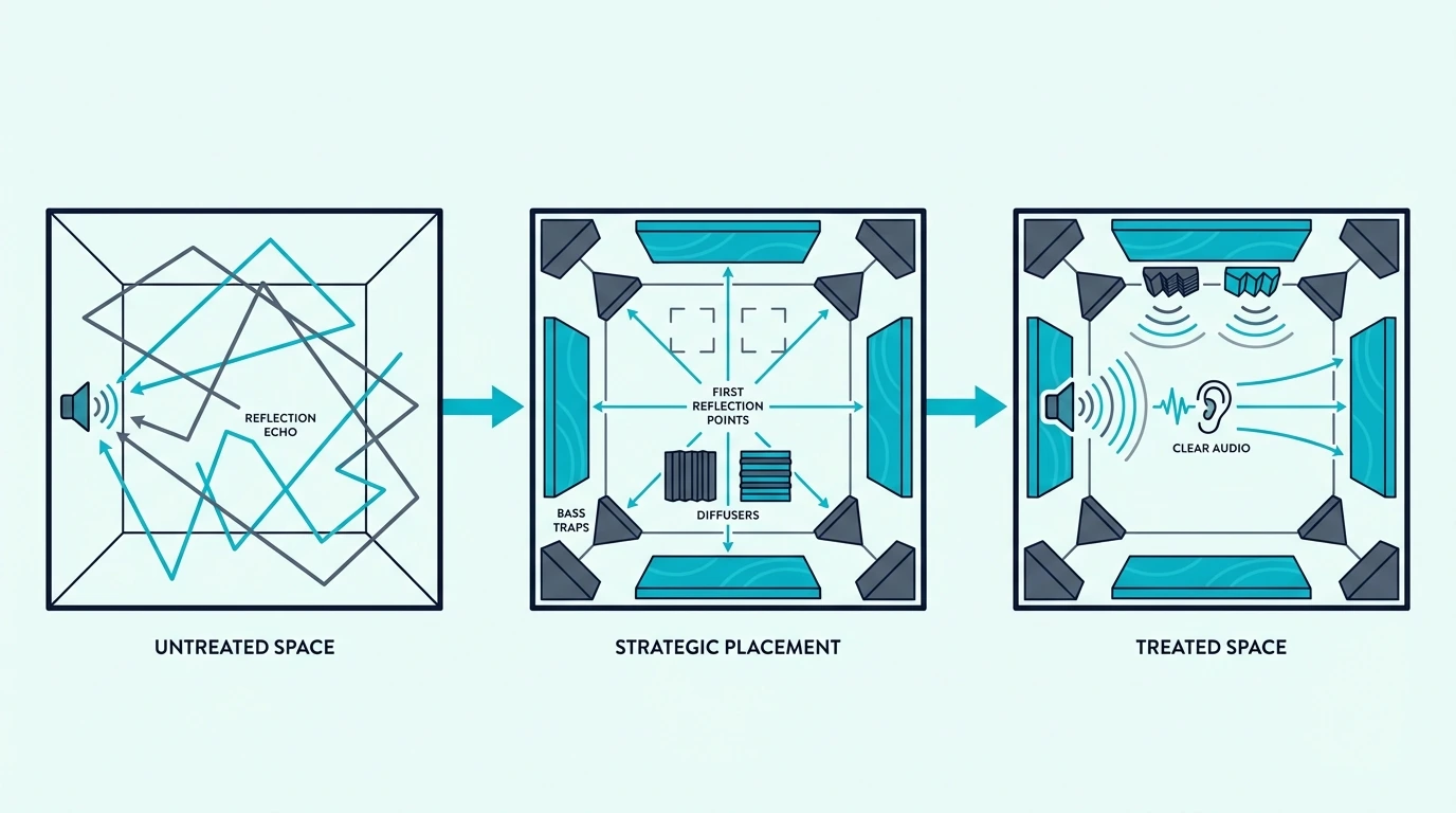 Why acoustic treatment placement matters