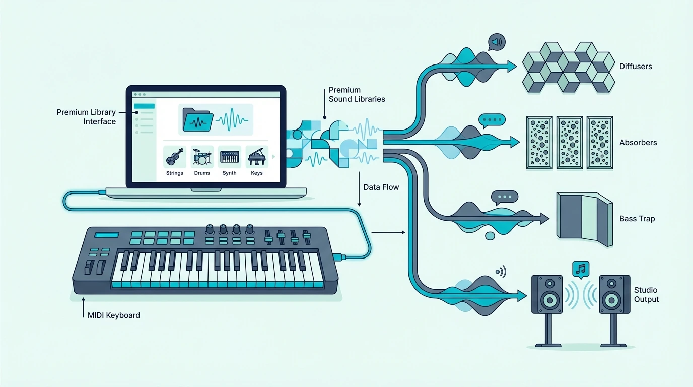 Premium sound libraries for MIDI keyboards