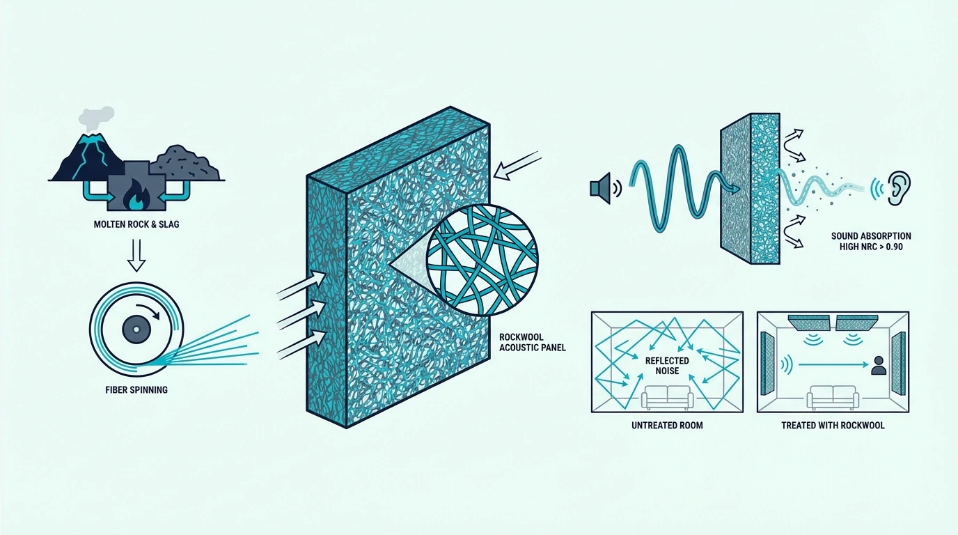 Overview of Rockwool for acoustic treatment